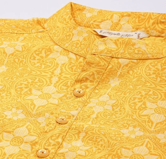 Mandarin Collar Long Kurta